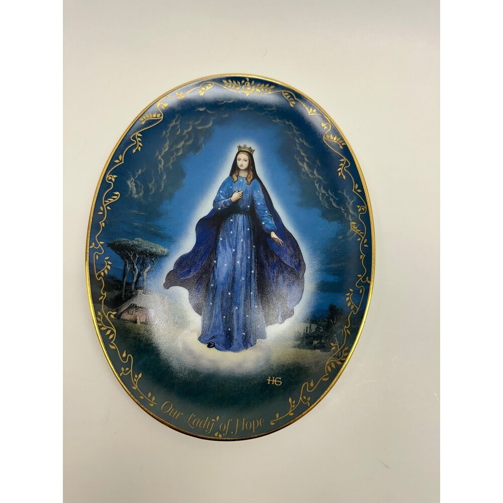 Bradford Exchange Our Lady of Hope Plate Hector Garrido 1995 Virgin Mary 69144